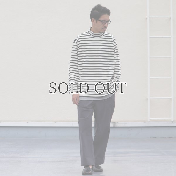 画像7: Basque10オンス（バスク天竺）フレンチボーダー モックネック ボクシー Tee【MADE IN JAPAN】『日本製』/ Upscape Audience