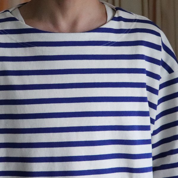 画像18: Basque10オンス(バスク天竺)フレンチボーダー ボートネック ボクシーハーフスリーブTEE【MADE IN JAPAN】『日本製』/ Upscape Audience