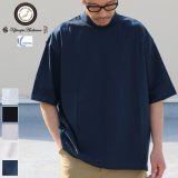 VORTEX 8オンス（MVS天竺）モックネック バルーン ハーフスリーブ Tシャツ【MADE IN JAPAN】『日本製』/ Upscape Audience