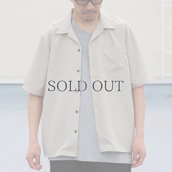 画像3: レーヨンライク ピーチファイユ オープンカラー ハーフスリーブ シャツ【MADE IN JAPAN】『日本製』/ Upscape Audience