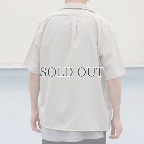 画像6: レーヨンライク ピーチファイユ オープンカラー ハーフスリーブ シャツ【MADE IN JAPAN】『日本製』/ Upscape Audience