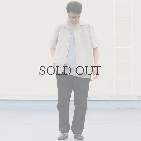 画像7: レーヨンライク ピーチファイユ オープンカラー ハーフスリーブ シャツ【MADE IN JAPAN】『日本製』/ Upscape Audience