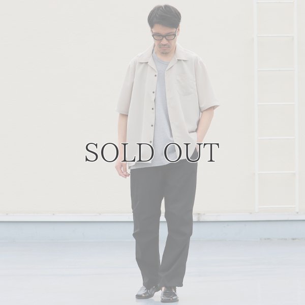 画像8: レーヨンライク ピーチファイユ オープンカラー ハーフスリーブ シャツ【MADE IN JAPAN】『日本製』/ Upscape Audience