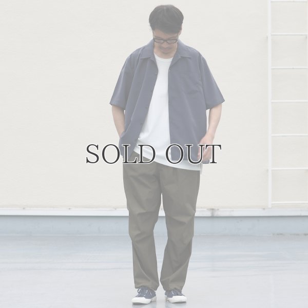 画像7: レーヨンライク ピーチファイユ オープンカラー ハーフスリーブ シャツ【MADE IN JAPAN】『日本製』/ Upscape Audience