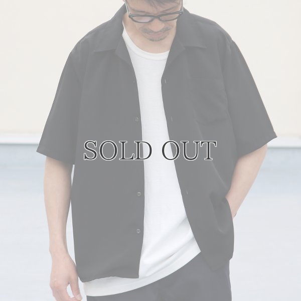 画像3: レーヨンライク ピーチファイユ オープンカラー ハーフスリーブ シャツ【MADE IN JAPAN】『日本製』/ Upscape Audience