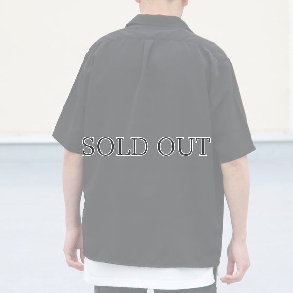 画像6: レーヨンライク ピーチファイユ オープンカラー ハーフスリーブ シャツ【MADE IN JAPAN】『日本製』/ Upscape Audience