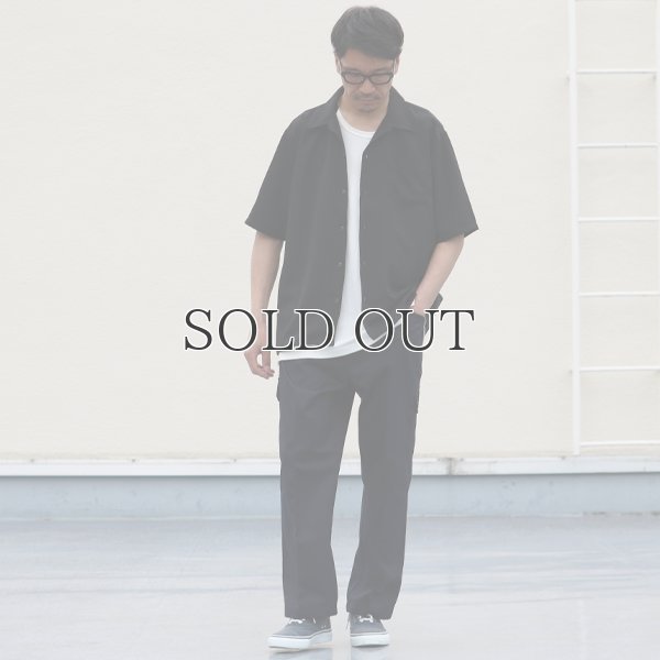 画像7: レーヨンライク ピーチファイユ オープンカラー ハーフスリーブ シャツ【MADE IN JAPAN】『日本製』/ Upscape Audience