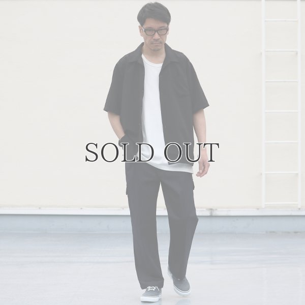 画像8: レーヨンライク ピーチファイユ オープンカラー ハーフスリーブ シャツ【MADE IN JAPAN】『日本製』/ Upscape Audience