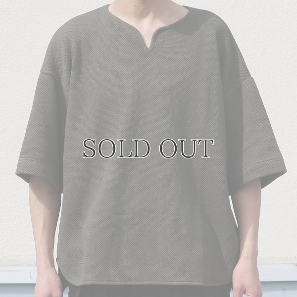 画像18: ローゲージストレッチ カノコダブルフェイス（15オンス）キーネックハーフスリーブ【MADE IN JAPAN】『日本製』 / Upscape Audience