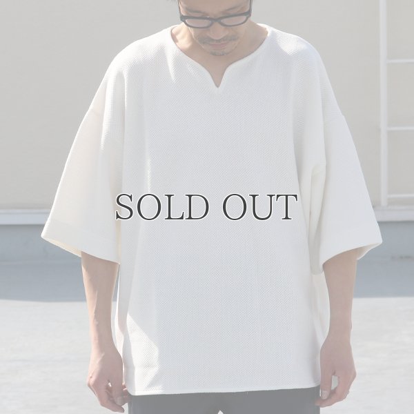 画像11: ローゲージストレッチ カノコダブルフェイス（15オンス）キーネックハーフスリーブ【MADE IN JAPAN】『日本製』 / Upscape Audience