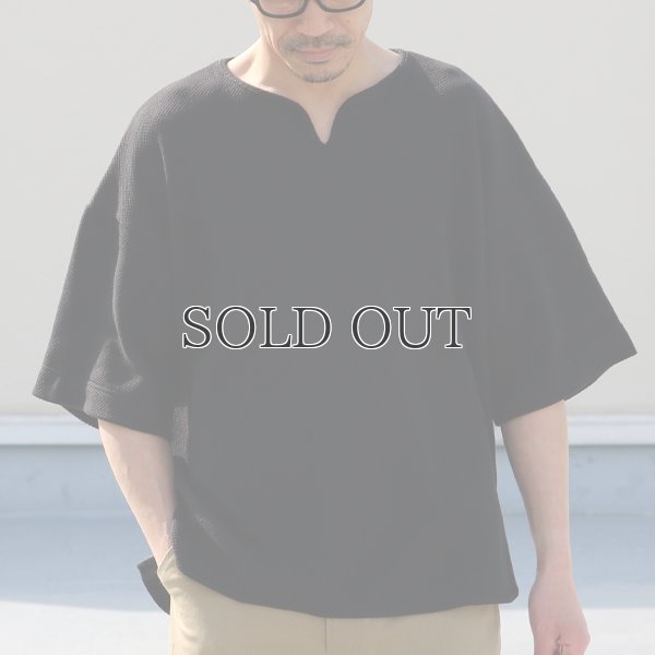 画像14: ローゲージストレッチ カノコダブルフェイス（15オンス）キーネックハーフスリーブ【MADE IN JAPAN】『日本製』 / Upscape Audience