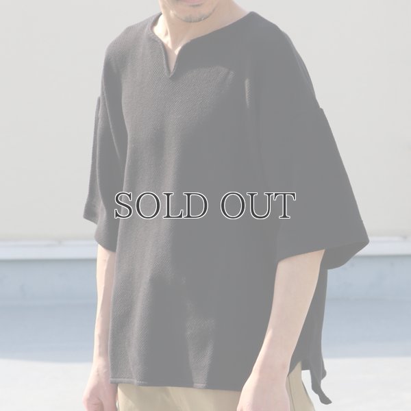 画像16: ローゲージストレッチ カノコダブルフェイス（15オンス）キーネックハーフスリーブ【MADE IN JAPAN】『日本製』 / Upscape Audience