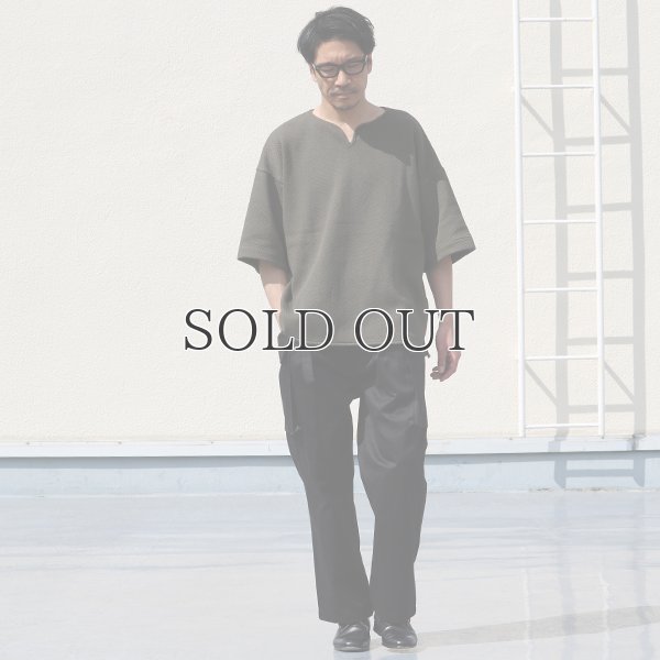 画像5: ローゲージストレッチ カノコダブルフェイス（15オンス）キーネックハーフスリーブ【MADE IN JAPAN】『日本製』 / Upscape Audience