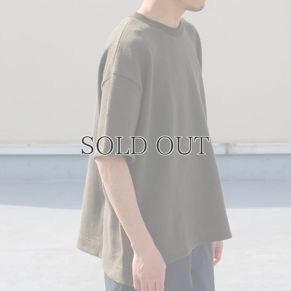 画像12: ローゲージストレッチ カノコダブルフェイス(15オンス)クルーネックハーフスリーブ【MADE IN JAPAN】『日本製』 / Upscape Audience