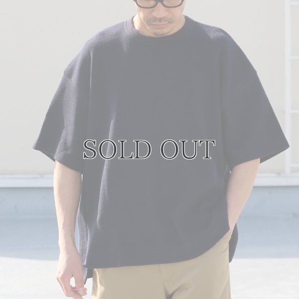 画像15: ローゲージストレッチ カノコダブルフェイス(15オンス)クルーネックハーフスリーブ【MADE IN JAPAN】『日本製』 / Upscape Audience