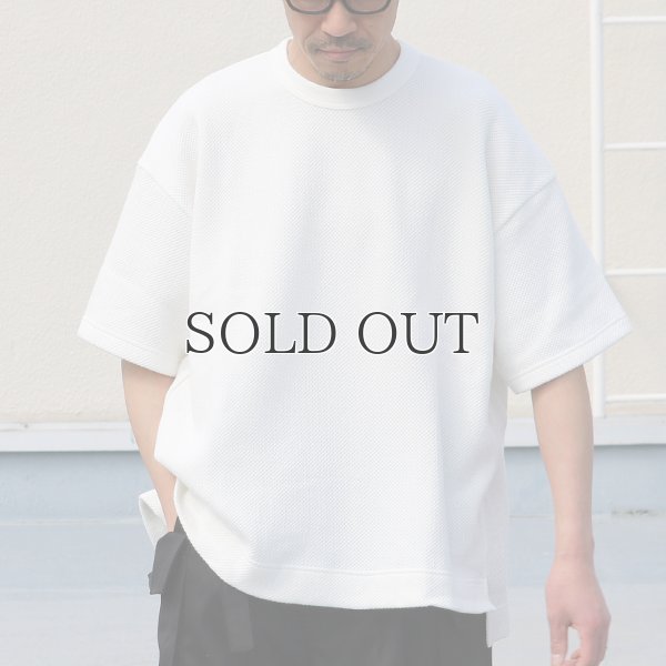 画像3: ローゲージストレッチ カノコダブルフェイス(15オンス)クルーネックハーフスリーブ【MADE IN JAPAN】『日本製』 / Upscape Audience