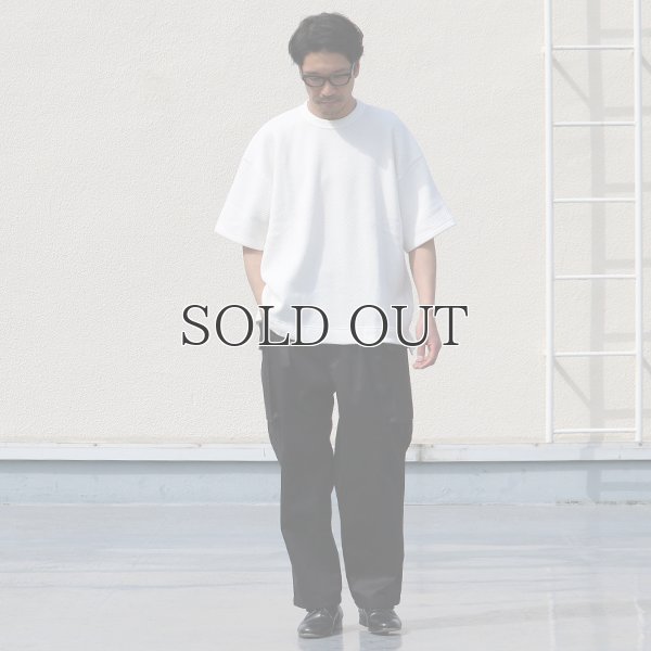 画像5: ローゲージストレッチ カノコダブルフェイス(15オンス)クルーネックハーフスリーブ【MADE IN JAPAN】『日本製』 / Upscape Audience