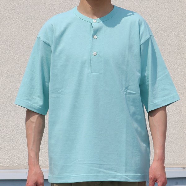 画像8: 17/1 空紡糸天竺(12オンス)ヘンリーネック ハーフスリーブ Tシャツ【MADE IN JAPAN】『日本製』/ Upscape Audience