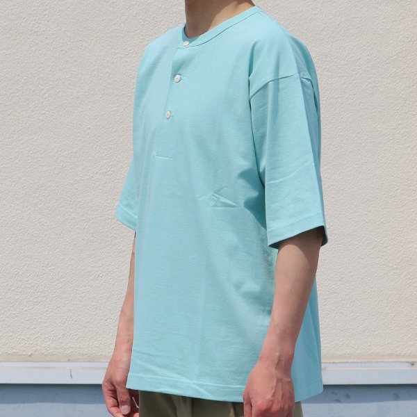 画像9: 17/1 空紡糸天竺(12オンス)ヘンリーネック ハーフスリーブ Tシャツ【MADE IN JAPAN】『日本製』/ Upscape Audience