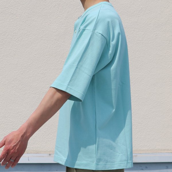 画像10: 17/1 空紡糸天竺(12オンス)ヘンリーネック ハーフスリーブ Tシャツ【MADE IN JAPAN】『日本製』/ Upscape Audience