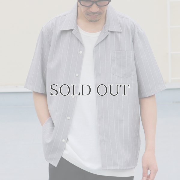 画像9: Reflax®(リフラクス)ポリエステル リネンライク LINON（リノン）ストライプオープンカラー ハーフスリーブシャツ【MADE IN JAPAN】『日本製』/ Upscape Audience