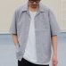 画像9: Reflax®(リフラクス)ポリエステル リネンライク CANAPA(カナパ) ストライプオープンカラー ハーフスリーブシャツ【MADE IN JAPAN】『日本製』/ Upscape Audience