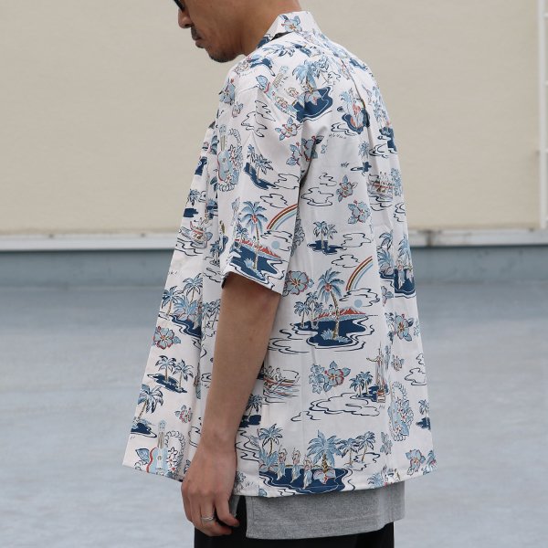 画像10: コットンレーヨン ヴィンテージアロハ柄 オープンカラー ハーフスリーブ シャツ【MADE IN JAPAN】『日本製』/ Upscape Audience