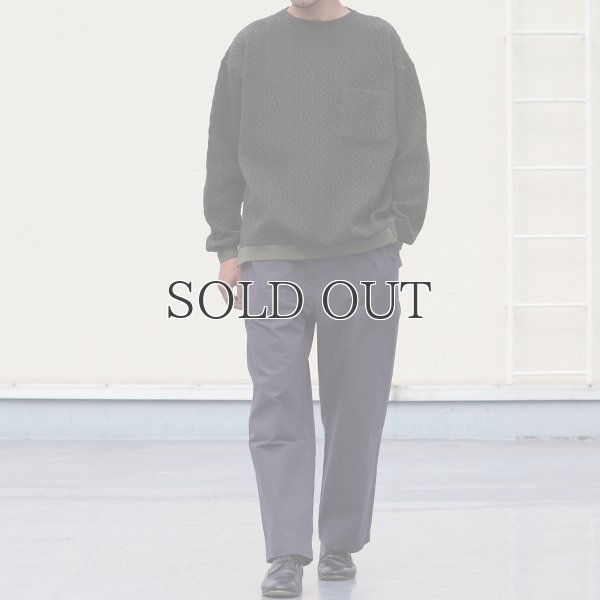 画像6: 「尾州」コットンキルト クルーネック プルオーバー【MADE IN JAPAN】『日本製』 / Upscape Audience