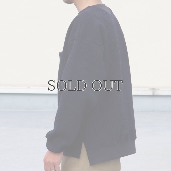 画像4: 「尾州」コットンキルト クルーネック プルオーバー【MADE IN JAPAN】『日本製』 / Upscape Audience