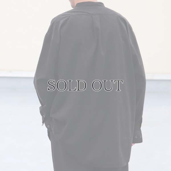 画像6: フェイクスウェード バンドカラー ボクシーAライン 長袖シャツ【MADE IN JAPAN】『日本製』/ Upscape Audience