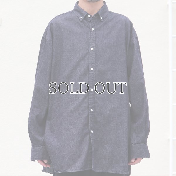 画像8: 「備中備後」6オンス デニム 釦ダウン ボクシーAライン 長袖シャツ【MADE IN JAPAN】『日本製』/ Upscape Audience