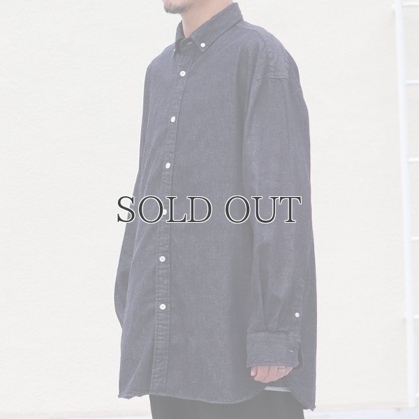 画像9: 「備中備後」6オンス デニム 釦ダウン ボクシーAライン 長袖シャツ【MADE IN JAPAN】『日本製』/ Upscape Audience