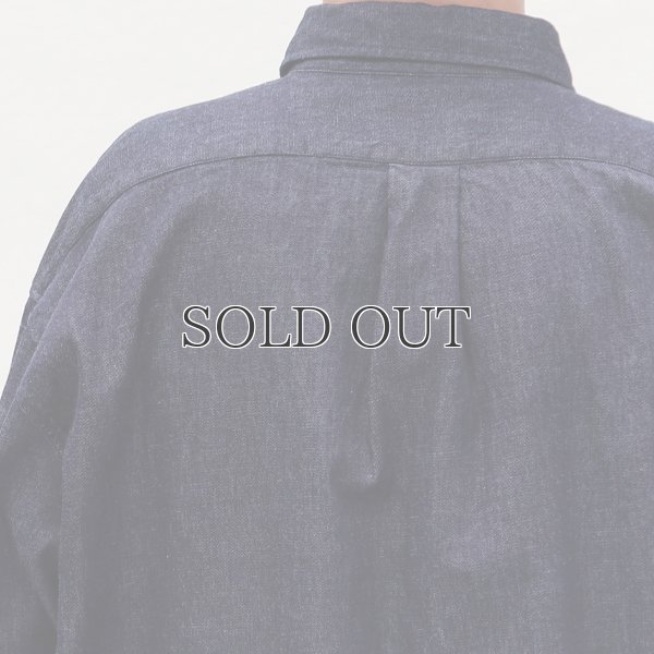 画像14: 「備中備後」6オンス デニム 釦ダウン ボクシーAライン 長袖シャツ【MADE IN JAPAN】『日本製』/ Upscape Audience