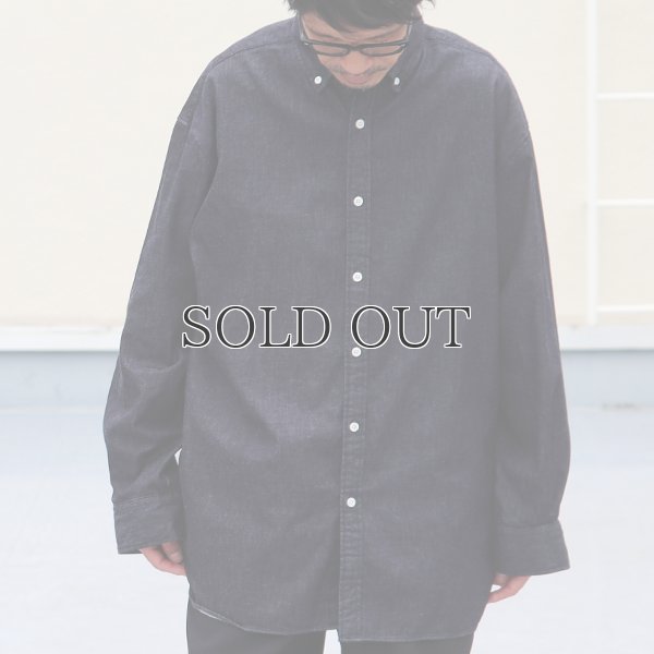 画像3: 「備中備後」6オンス デニム 釦ダウン ボクシーAライン 長袖シャツ【MADE IN JAPAN】『日本製』/ Upscape Audience
