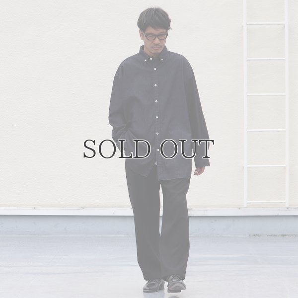 画像6: 「備中備後」6オンス デニム 釦ダウン ボクシーAライン 長袖シャツ【MADE IN JAPAN】『日本製』/ Upscape Audience