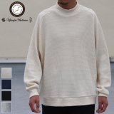 ビッグワッフル サドルショルダー モックネック XL ニットソー【MADE IN JAPAN】『日本製』 / Upscape Audience