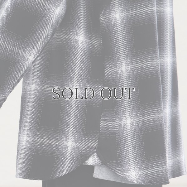 画像18: 10/2ヘビーツイル ヴィンテージチェック レギュラーカラー ボクシーAライン 長袖シャツ【MADE IN JAPAN】『日本製』/ Upscape Audience