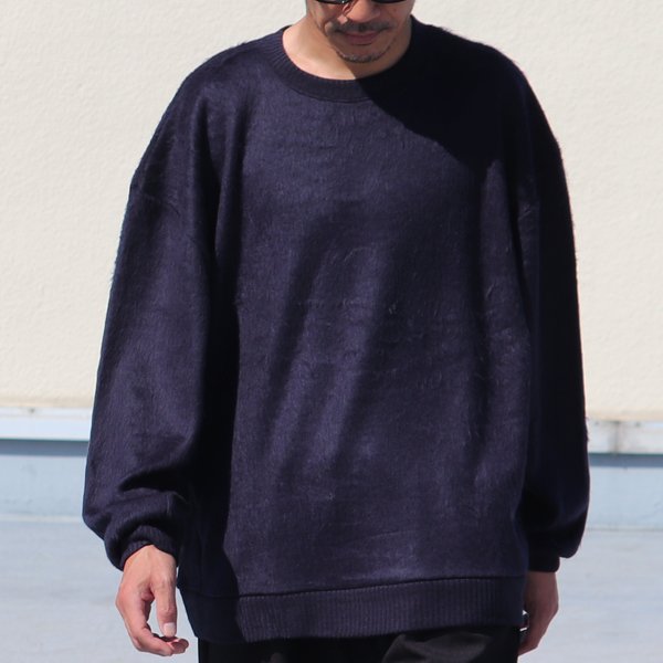 画像15: EXLANWOOL® (エクスランウール) シャギー クルーネック ニットソー【MADE IN JAPAN】『日本製』 / Upscape Audience