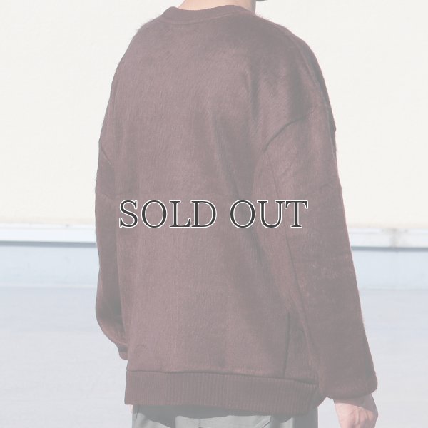 画像4: EXLANWOOL® (エクスランウール) シャギー クルーネック ニットソー【MADE IN JAPAN】『日本製』 / Upscape Audience