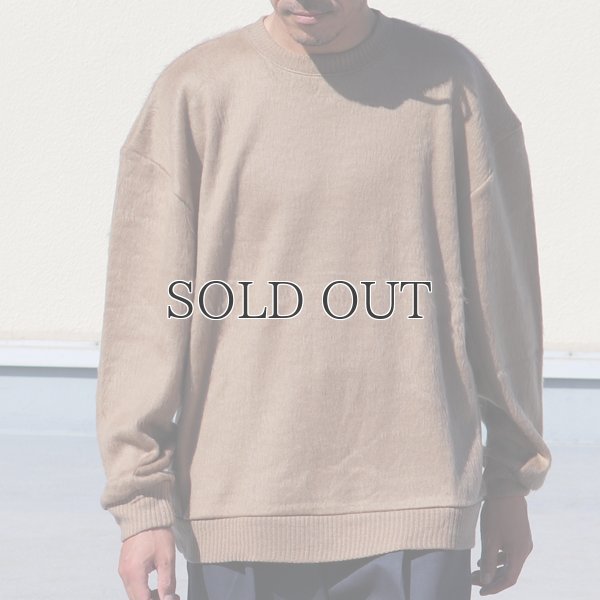 画像8: EXLANWOOL® (エクスランウール) シャギー クルーネック ニットソー【MADE IN JAPAN】『日本製』 / Upscape Audience