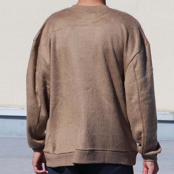 画像10: EXLANWOOL® (エクスランウール) シャギー クルーネック ニットソー【MADE IN JAPAN】『日本製』 / Upscape Audience