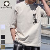 VORTEX8オンス（MVS天竺）グラスポケ付き クルーネック ハーフスリーブ テーパードTシャツ【MADE IN JAPAN】『日本製』/ Upscape Audience