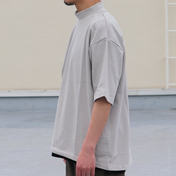 画像4: VORTEX 8オンス(MVS天竺)モックネック バルーン ハーフスリーブ Tシャツ【MADE IN JAPAN】『日本製』/ Upscape Audience