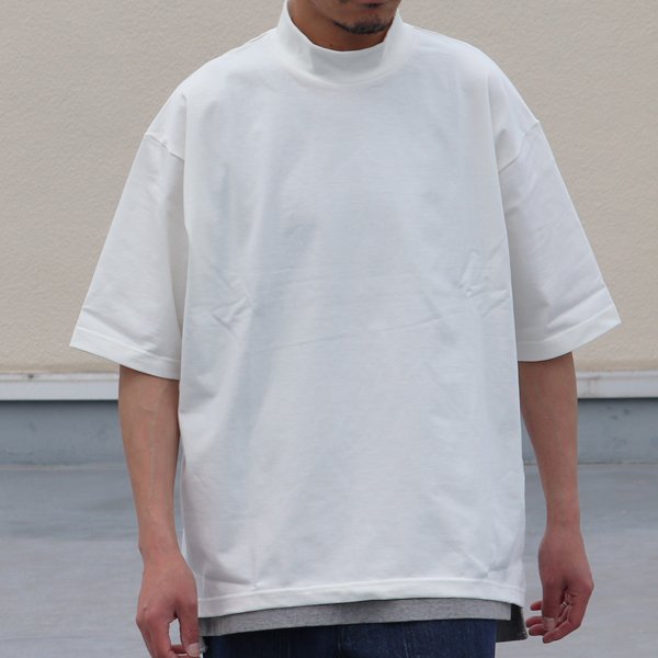 画像8: VORTEX 8オンス(MVS天竺)モックネック バルーン ハーフスリーブ Tシャツ【MADE IN JAPAN】『日本製』/ Upscape Audience
