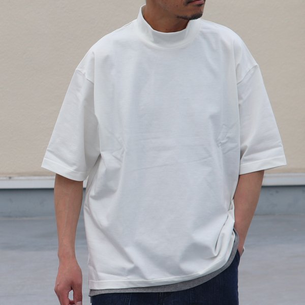 画像9: VORTEX 8オンス(MVS天竺)モックネック バルーン ハーフスリーブ Tシャツ【MADE IN JAPAN】『日本製』/ Upscape Audience