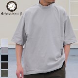 VORTEX 8オンス（MVS天竺）モックネック バルーン ハーフスリーブ Tシャツ【MADE IN JAPAN】『日本製』/ Upscape Audience