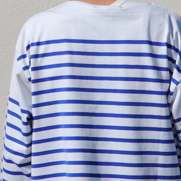 画像19: 「尾州」12オンス パネルボーダー ボートネック ボクシーTシャツ【MADE IN JAPAN】『日本製』/ Upscape Audience