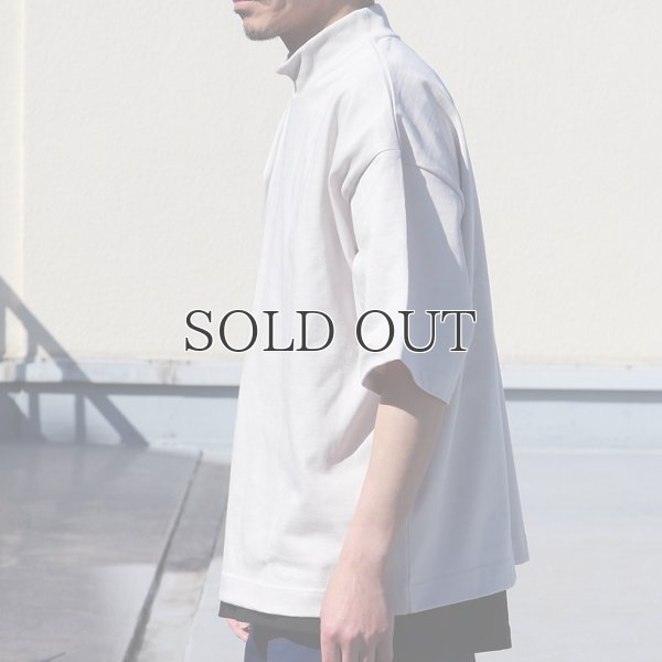 画像8: ヘビーウェイト プレーティング天竺（11オンス）モックネック ハーフスリーブ Tシャツ【MADE IN JAPAN】『日本製』/ Upscape Audience