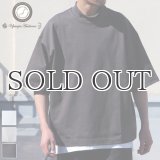 ヘビーウェイト プレーティング天竺（11オンス）モックネック ハーフスリーブ Tシャツ【MADE IN JAPAN】『日本製』/ Upscape Audience