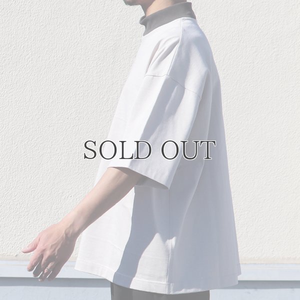 画像20: ヘビーウェイト プレーティング天竺(11オンス)モック ツートーンネック ハーフスリーブ Tシャツ【MADE IN JAPAN】『日本製』/ Upscape Audience